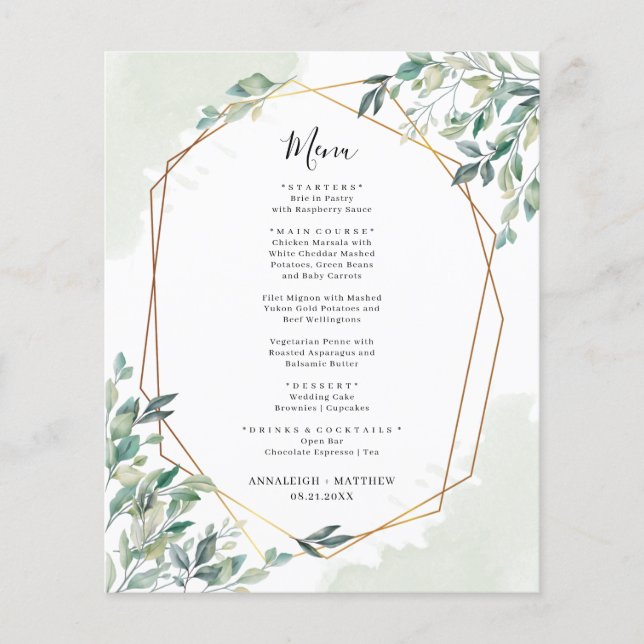 Eukalyptus Greenerity Wedding Wedding Reception Me (Vorderseite)