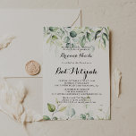 Eukalyptus Greenery Bat Mitzvah Einladung<br><div class="desc">Diese Aquarell Eukalyptus grüne Fledermaus Mitzvah Einladung ist perfekt für eine rustikale Fledermaus Mitzvah. Dieses künstlerische Design ist mit handgezeichnet,  Aquarell eucalyptus grünen Blätter,  inspirierend natürliche Schönheit.</div>