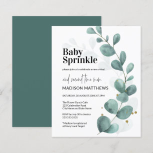 Eukalyptus Greenery Botanical Baby Sprinkle Budget