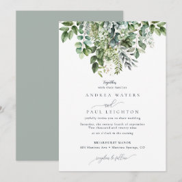 Eukalyptus Greenery | Botanische Hochzeit Einladung