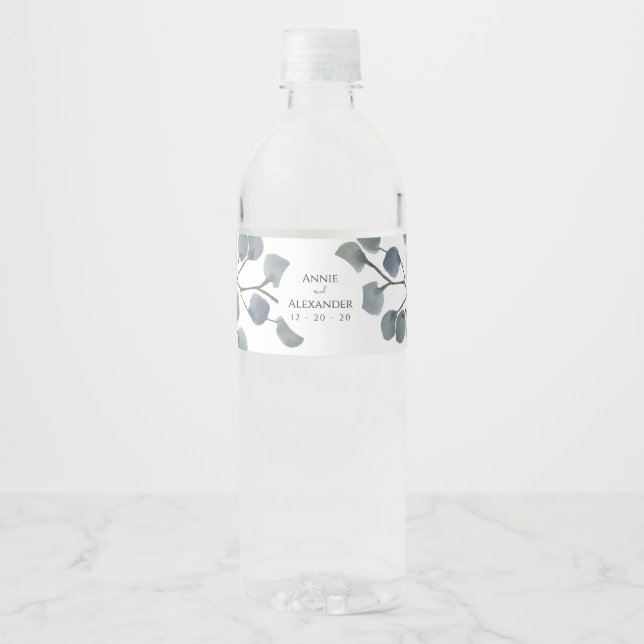 Eukalyptus Greenery Botanische Wasserfarbe (Vorderseite)