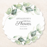 Eukalyptus Greenery Botanisches Script-Brautparty