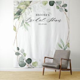 Eukalyptus Greenery Brautparty Foto Hintergrund Wandteppich