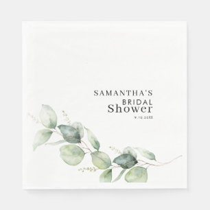 Eukalyptus Greenery Brautparty Paper Serviette