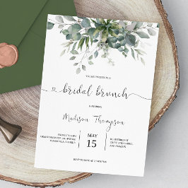 Eukalyptus Greenery Bridal Brunch Einladung