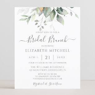 Eukalyptus Greenery Bridal Brunch Einladung