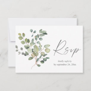 Eukalyptus Greenery Duo mit RSVP-Karte RSVP Karte