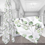 Eukalyptus Greenery Elegante Watercolor Wedding Krawatte<br><div class="desc">Ein Muster der Aquarellmalung Eukalyptus mit grauen Eukalyptusweinen und Beeren.</div>