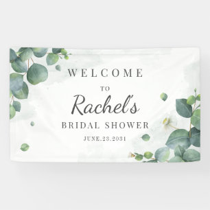 Eukalyptus Greenery Elegantes Brautparty Banner