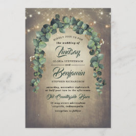Eukalyptus Greenery Garland Rustikale Hochzeit Einladung