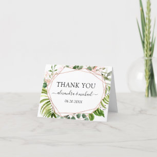 Eukalyptus Greenery Geometric Elegant Vielen Dank Dankeskarte