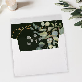Eukalyptus Greenery & Gold Frame - grün