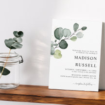 Eukalyptus Greenery Gold Spritzer Wedding