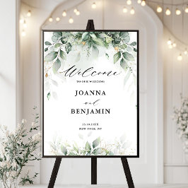 Eukalyptus Greenery Gum Botanische Hochzeit Begrüß Poster