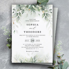 Eukalyptus Greenery Gum Botanische Hochzeit Einladung