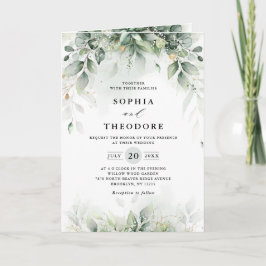 Eukalyptus Greenery Gum Botanische Hochzeit Einladung