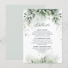Eukalyptus Greenery Gum Botanische Hochzeiten Deta Begleitkarte