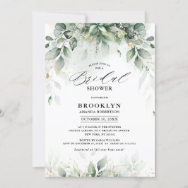 Eukalyptus Greenery Gum Botanisches Brautparty Einladung