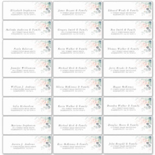 Eukalyptus Greenery Individual Address Labels