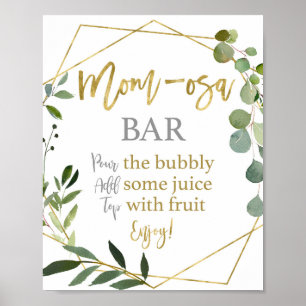 Eukalyptus Greenery Mama osa Poster