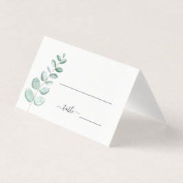 Eukalyptus Greenery Minimalistische Hochzeitskarte