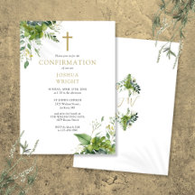 Eukalyptus Greenery Monogram-Bestätigung
