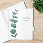 Eukalyptus Greenery Planer<br><div class="desc">Dieser elegante Planner ist mit einem Single Aquarellspray eucalyptus dekoriert. Passen Sie es mit Ihrem Namen und Jahr an. Ändern Sie mithilfe des Entwurfstools die Textgröße, den Stil oder die Farbe. Weil wir unsere Kunstwerke erstellen, werden Sie dieses exakte Bild von anderen Designern nicht finden. Original Wasserfarbe © Michele Davies....</div>