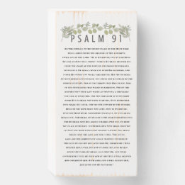 Eukalyptus Greenery Psalm 91 Christlich Holzkisten Schild