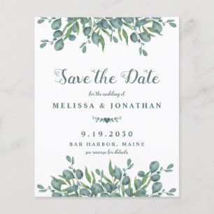 Eukalyptus Greenery QR Code Save the Date