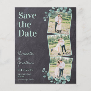 Eukalyptus Greenery QR Code Wedding Save the Date