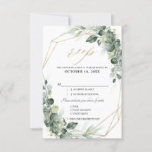 Eukalyptus Greenery Rustic Geometric Wedding