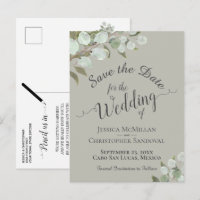 Eukalyptus & Greenery Sage Wedding Save the Date
