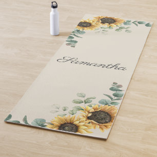 Eukalyptus Greenery Script Yogamatte