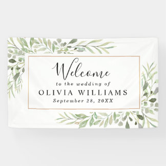 Eukalyptus Greenery Simple Wedding Banner
