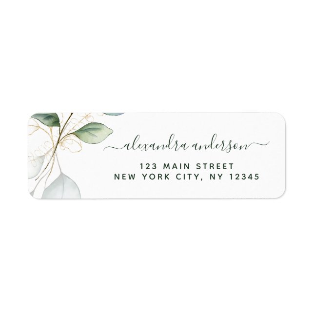 Eukalyptus Greenery Succulent Elegant Wedding (Vorne)