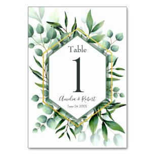 Eukalyptus Greenery Tischnummer