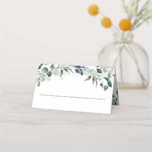 Eukalyptus Greenery Watercolor Wedding Platzkarte