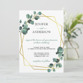 Eukalyptus Greenery Wedding Einladung