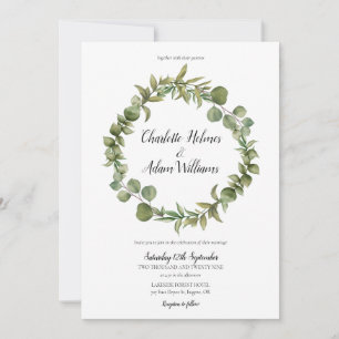Eukalyptus Greenery Wedding Einladung