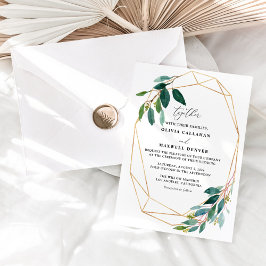 Eukalyptus Greenery Wedding Invitation Template Einladung