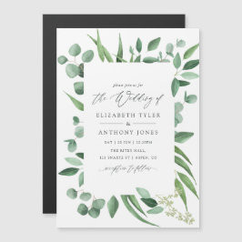 Eukalyptus Greenery Wedding Magneteinladung