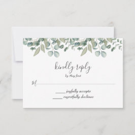 Eukalyptus Greenery Wedding RSVP