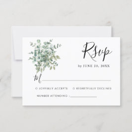 Eukalyptus Greenery Wedding RSVP