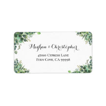 Eukalyptus Greenery Wedding RSVP Rücksendeadresse