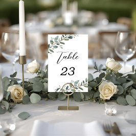 Eukalyptus Greenery Wedding Tischnummern