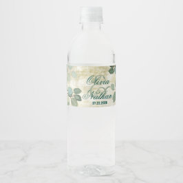 Eukalyptus Greenery Wedding Water Bottle Labels