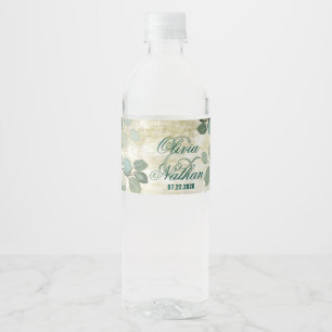 Eukalyptus Greenery Wedding Water Bottle Labels