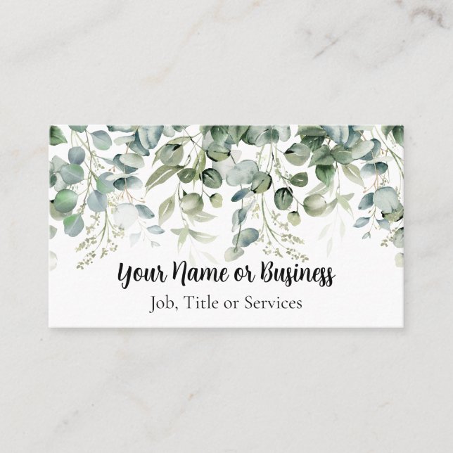 Eukalyptus-Grenze Visitenkarte (Vorderseite)