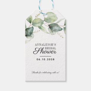 Eukalyptus Grün Dankeschön Brautparty Geschenkanhänger