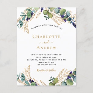 Eukalyptus-Grün Postkarte